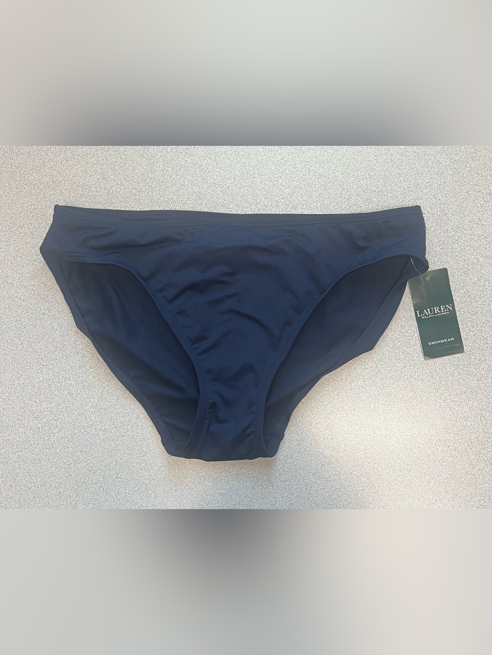 NWT Lauren Ralph Lauren Bikini Bottoms Women's Size 8 Navy Blue